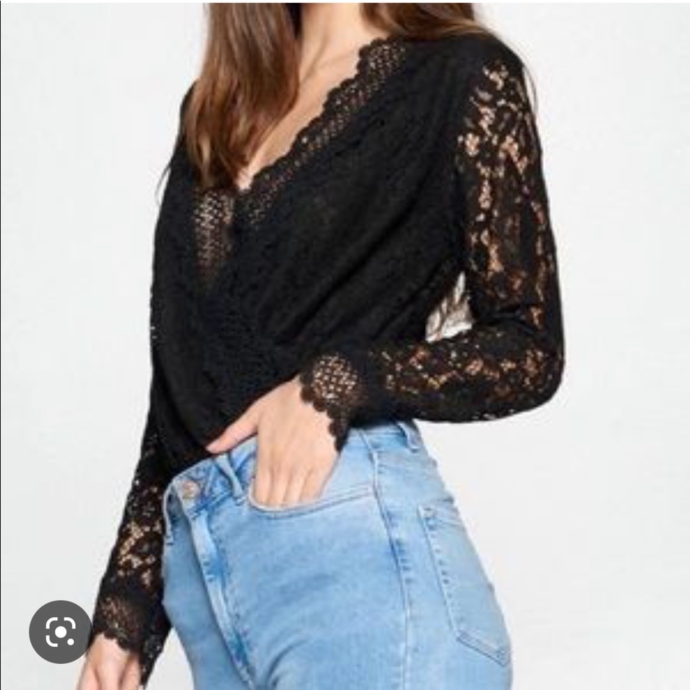 Strut & Bolt Black Lace Bodysuit